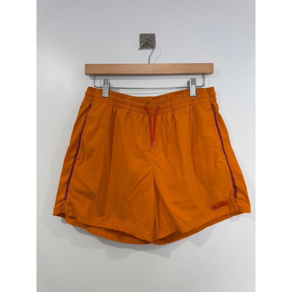 Cotopaxi Men Orange Swim Board Shorts Recycled Nylon Mesh Lined Medium